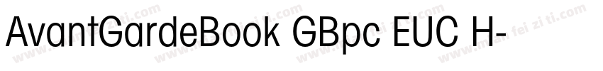 AvantGardeBook GBpc EUC H字体转换